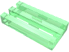 Набор LEGO Tile Special 1 x 2 Grille with Bottom Groove, Прозрачный зеленый