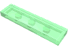 Набор LEGO Tile 1 x 4 with Groove, Прозрачный зеленый