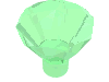 Деталь LEGO Rock 1 x 1 Jewel 24 Facet, Прозрачный зеленый