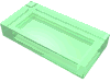 Набор LEGO Tile 1 x 2 with Groove, Прозрачный зеленый