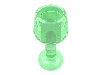 Деталь LEGO Minifig Goblet Large, Прозрачный зеленый