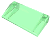 Набор LEGO Slope 33В° 3 x 6, Прозрачный зеленый
