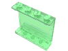 Набор LEGO Panel 1 x 4 x 3 [Solid Studs], Прозрачный зеленый