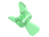 Набор LEGO Propeller 3 Blade 3 Diameter, Прозрачный зеленый