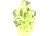Деталь LEGO Rock 1 x 1 Crystal 5 Point, Прозрачный ярко-зеленый