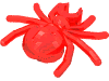 Деталь LEGO Spider, Прозрачный красный