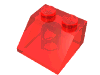 Набор LEGO Slope 45В° 2 x 2, Прозрачный красный