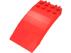 Деталь LEGO Лобовое стекло изогнутое 8 x 4 x 2, Прозрачный красный