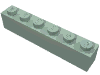 Деталь LEGO Кирпичик 1 x 6, Песочно-зеленый