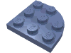 Набор LEGO Plate, Round Corner 3 x 3, Sand Blue