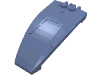 Деталь LEGO Windscreen 8 x 4 x 2 Curved Taper with Locking Dual 2 Fingers, Песочно-синий