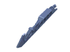 Деталь LEGO Bionicle Weapon Ice Skate / Ice Blade Half, Песочно-синий