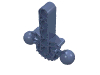 Деталь LEGO Bionicle Hips / Lower Torso with 2 Ball Joints and 7 Tooth Half Gear, Песочно-синий