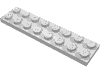 Набор LEGO Plate 2 x 8, Chrome Silver