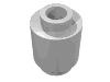 Набор LEGO Brick Round 1 x 1 Open Stud, Chrome Silver