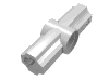 Набор LEGO Technic Axle and Pin Connector Angled #2 - 180В°, Chrome Silver