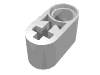Набор LEGO Technic Beam 1 x 2 Thick with Pin Hole and Axle Hole, Chrome Silver