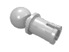 Набор LEGO Technic Pin with Friction Ridges Lengthwise and Towball, Chrome Silver
