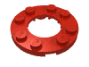 Набор LEGO Plate, Round 4 x 4 with 2 x 2 Hole, Красный