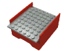 Набор LEGO Boat Section Middle  6 x  8 x  3.333 with LtGray Deck, Красный