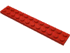 Деталь LEGO Пластина 2 x 12, Красный