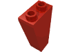 Деталь LEGO Скос перевёрнутый 75° 2 x 1 x 3, Красный