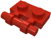 Деталь LEGO Пластина специальная 1 x 2, с боковой ручкой, Красный