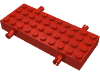 Деталь LEGO Кирпичик специальный 4 x 10, с 4 штифтами, Красный