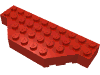 Деталь LEGO Brick Wedged 4 x 10 with Cut Corners, Красный