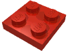 Деталь LEGO Пластина 2 x 2, Красный