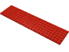 Набор LEGO Plate 6 x 24, Красный