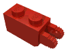 Деталь LEGO Hinge Brick 1 x 2 Locking with 2 Fingers Vertical End, Красный