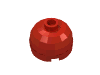 Деталь LEGO Brick, Round 2 x 2 Dome Top - Hollow Stud with Bottom Axle Holder x Shape + Orientation, Красный