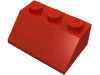 Деталь LEGO Скос 45° 2 x 3, Красный