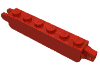 Деталь LEGO Hinge Brick 1 x 6 Locking with 1 Finger Vertical End and 2 Fingers Vertical End, Красный