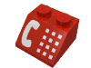 Набор LEGO Slope 45В° 2 x 2 with White Phone Print, Красный