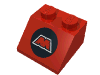 Набор LEGO Slope 45В° 2 x 2 with MTron Logo Print, Красный