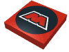Набор LEGO Tile 2 x 2 with MTron Logo Print, Красный