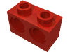 Деталь LEGO Кирпичик Technic 1 x 2, Красный