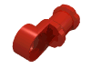 Деталь LEGO Technic Axle and Pin Connector Toggle Joint Smooth, Красный