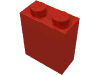 Деталь LEGO Brick 1 x 2 x 2 with Inside Axle Holder, Красный