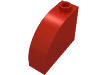 Деталь LEGO Кирпичик 1 x 3 x 2, с изогнутым верхом, Красный