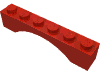 Деталь LEGO Кирпичик-арка 1 x 6, Красный