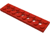 Деталь LEGO Пластина Technic 2 x 8, Красный