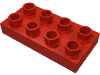 Деталь LEGO Пластина 2 x 4, Красный