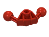 Деталь LEGO Bionicle Ball Joint 4 x 4 x 2 90 Degree with 2 Ball Joints and Axle hole, Красный