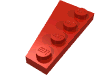 Деталь LEGO Пластина-клин правая 4 x 2, Красный