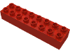 Деталь LEGO Кирпичик 2 x 8, Красный