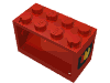 Набор LEGO Hose Reel  2 x  4 x  2 Holder with Fire Shield Print, Красный