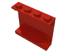 Набор LEGO Panel 1 x 4 x 3 [Solid Studs], Красный